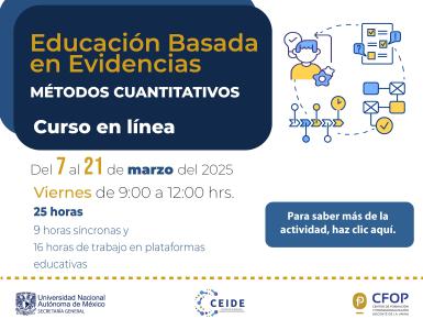 Cartel de difusión del curso EBE, marzo 2025